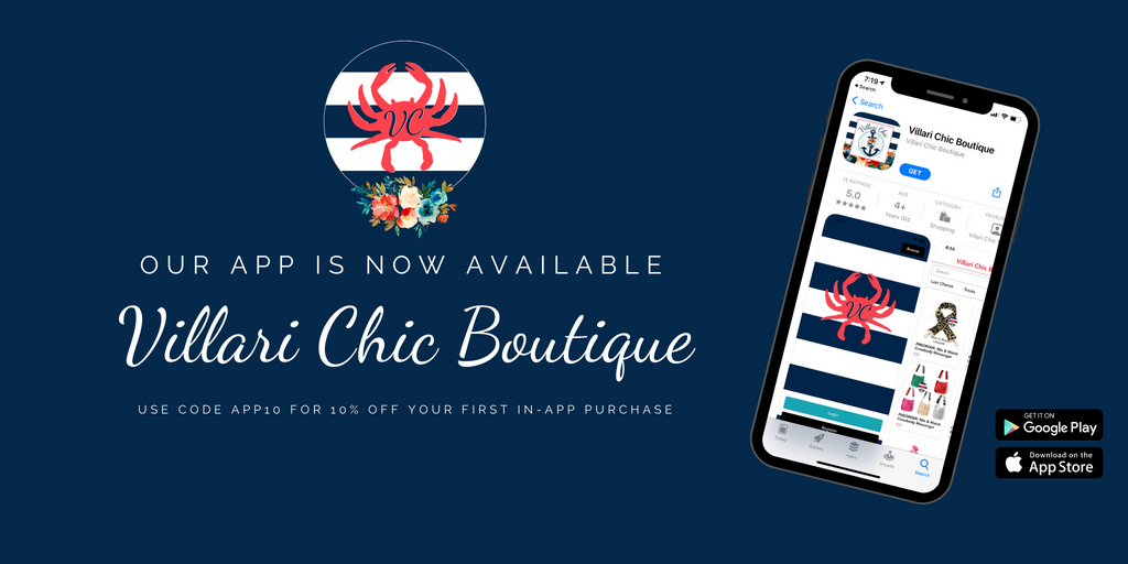 Villari Chic Boutique invites you to download their boutique app - use the code app10 for 10% off your first app purchase | Villari Chic, a women's online fashion boutique located in Severna, Maryland
