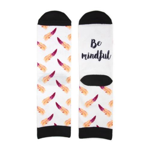 Women's Be Mindful Socks-Villari Chic, women's online fashion boutique in Severna, Maryland