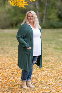 Classic Cardigan - Evergreen-Cardigan-Villari Chic, women's online fashion boutique in Severna, Maryland