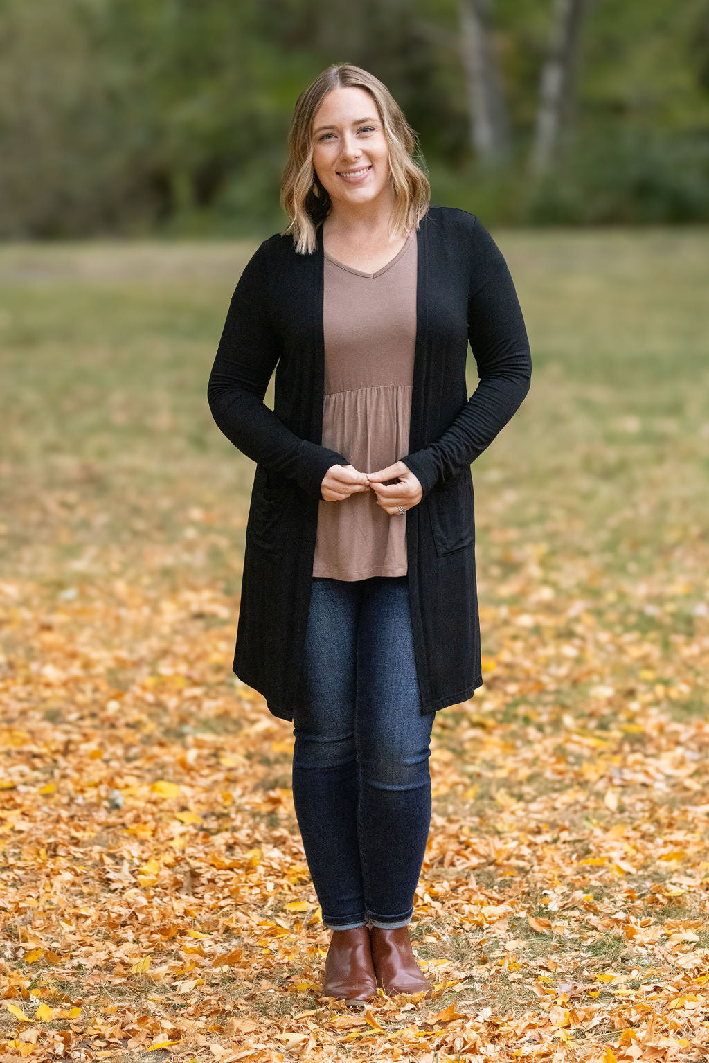 Classic Cardigan - Black-Cardigan-Villari Chic, women's online fashion boutique in Severna, Maryland