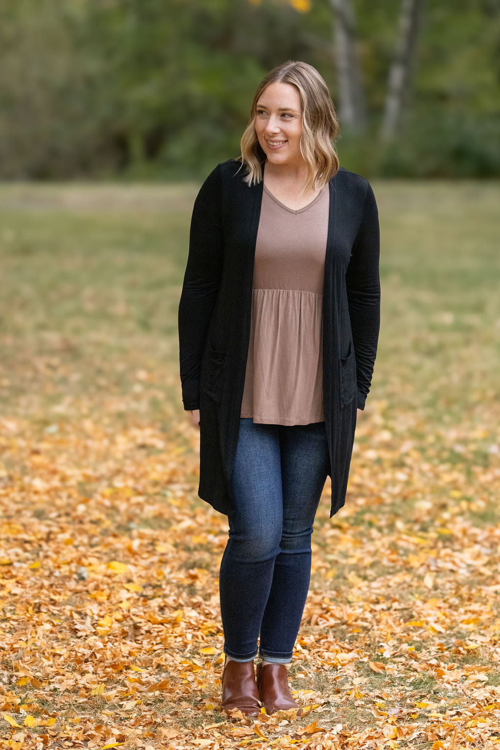 Classic Cardigan - Black-Cardigan-Villari Chic, women's online fashion boutique in Severna, Maryland