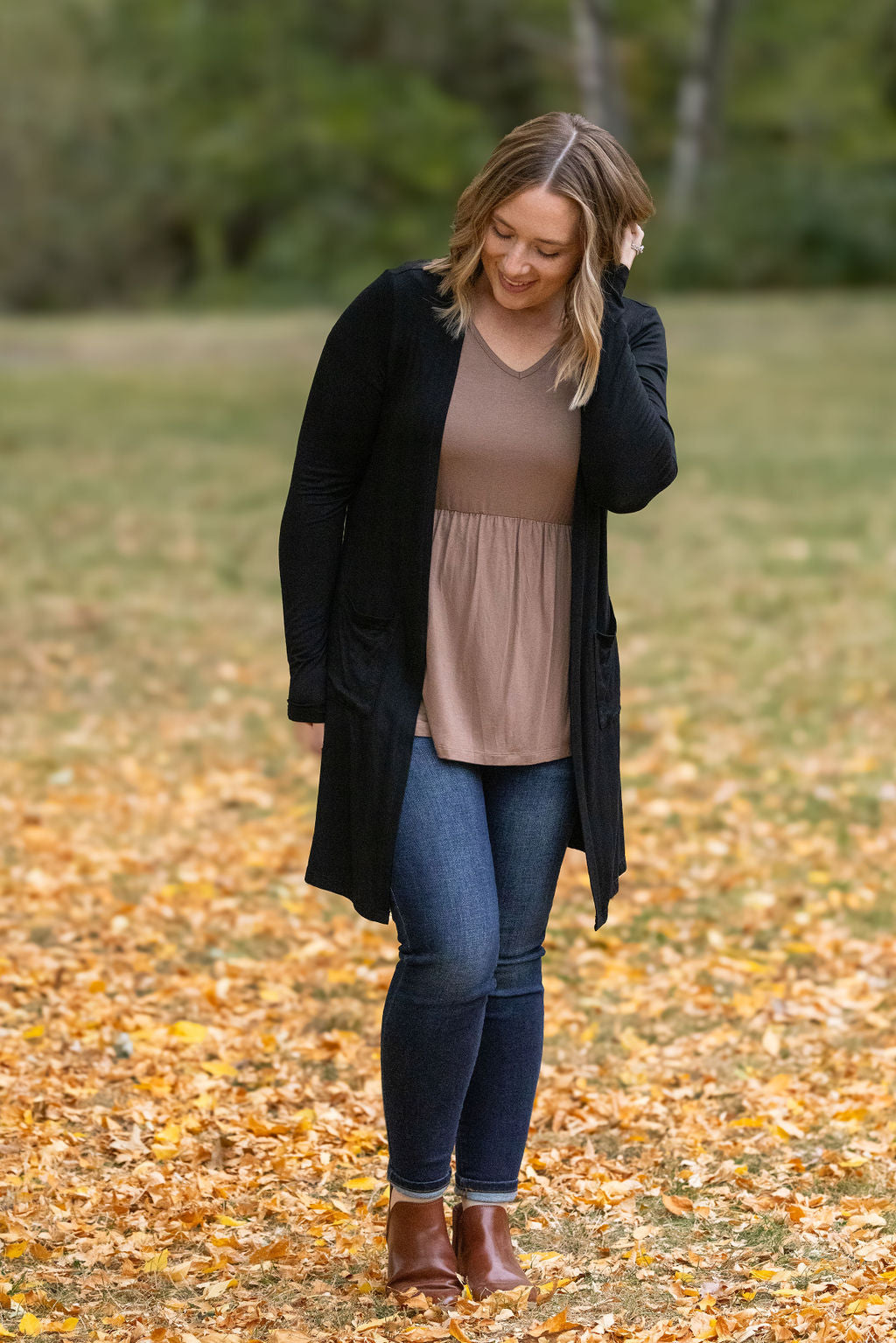 Classic Cardigan - Black-Cardigan-Villari Chic, women's online fashion boutique in Severna, Maryland