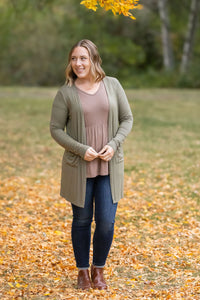 Classic Cardigan - Olive-Cardigan-Villari Chic, women's online fashion boutique in Severna, Maryland