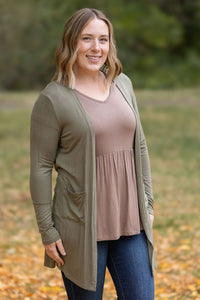 Classic Cardigan - Olive-Cardigan-Villari Chic, women's online fashion boutique in Severna, Maryland