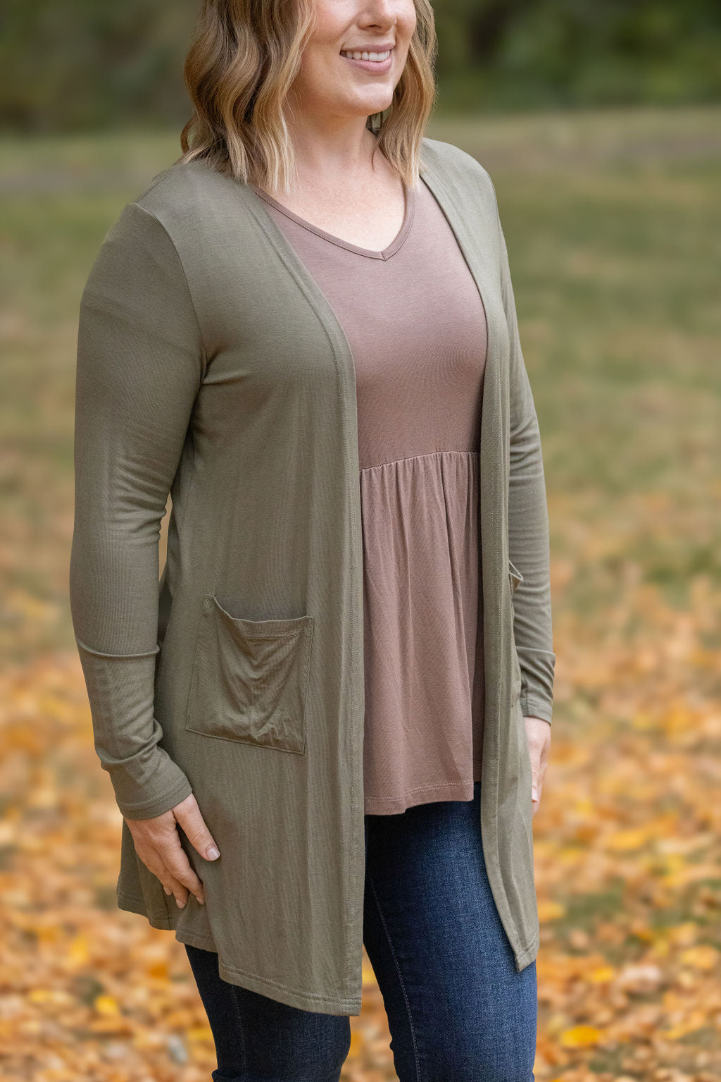 Classic Cardigan - Olive-Cardigan-Villari Chic, women's online fashion boutique in Severna, Maryland