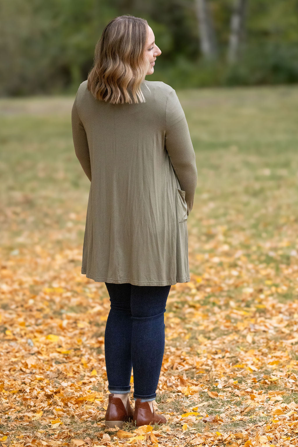 Classic Cardigan - Olive-Cardigan-Villari Chic, women's online fashion boutique in Severna, Maryland