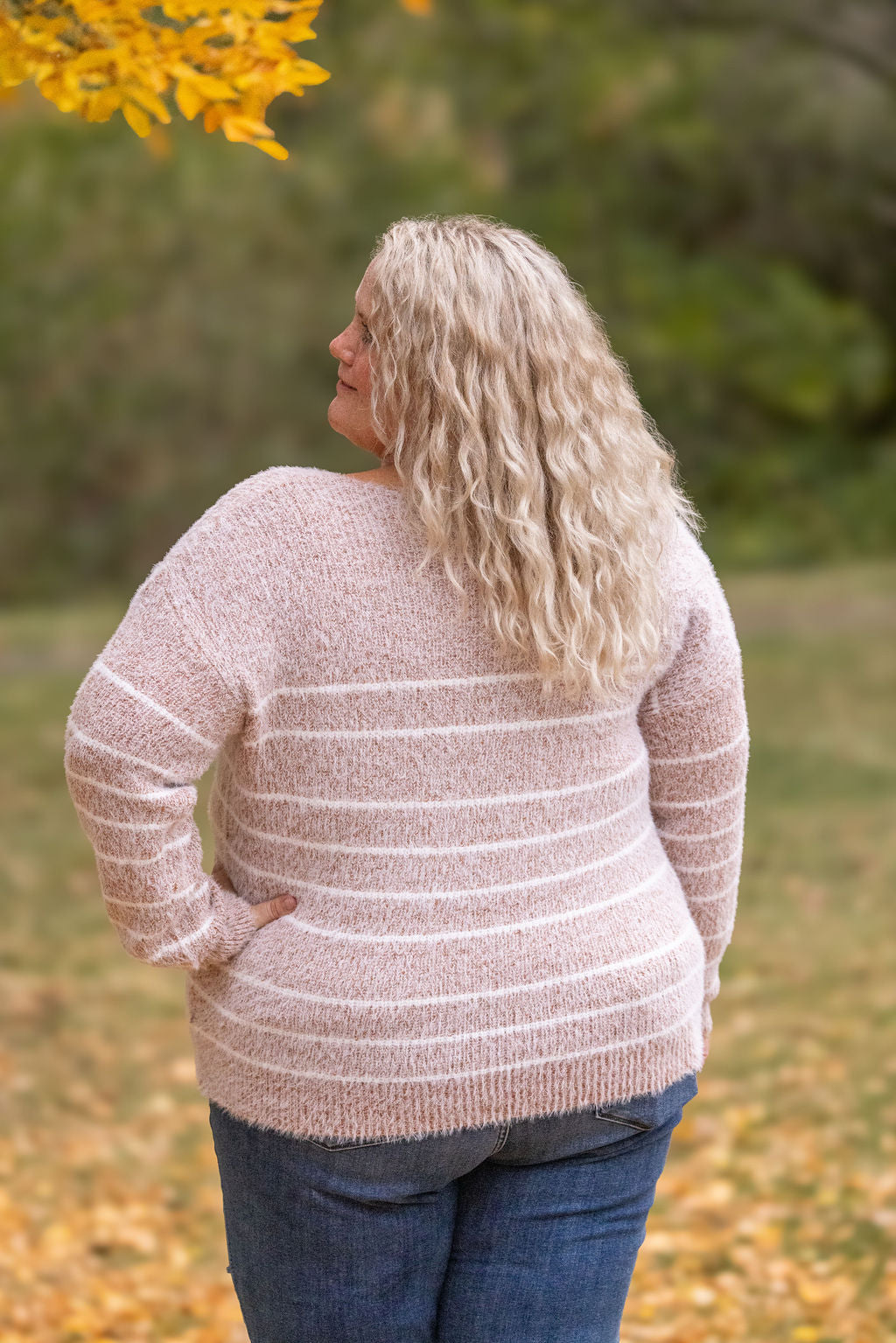 Cozy Striped Sweater - Rust-clothing-Villari Chic, women's online fashion boutique in Severna, Maryland