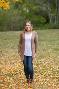 Classic Cardigan - Mocha-Cardigan-Villari Chic, women's online fashion boutique in Severna, Maryland