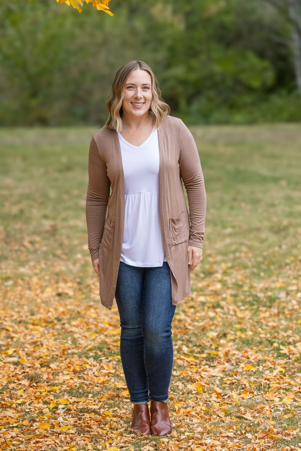 Classic Cardigan - Mocha-Cardigan-Villari Chic, women's online fashion boutique in Severna, Maryland