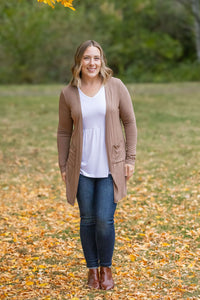 Classic Cardigan - Mocha-Cardigan-Villari Chic, women's online fashion boutique in Severna, Maryland