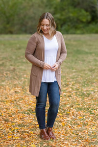 Classic Cardigan - Mocha-Cardigan-Villari Chic, women's online fashion boutique in Severna, Maryland