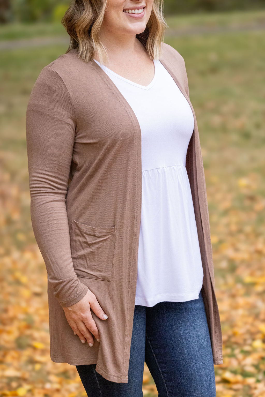 Classic Cardigan - Mocha-Cardigan-Villari Chic, women's online fashion boutique in Severna, Maryland