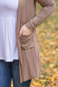 Classic Cardigan - Mocha-Cardigan-Villari Chic, women's online fashion boutique in Severna, Maryland