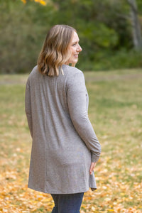 Classic Cardigan - Light Grey-Cardigan-Villari Chic, women's online fashion boutique in Severna, Maryland