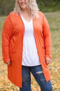 Classic Cardigan - Pumpkin-Cardigan-Villari Chic, women's online fashion boutique in Severna, Maryland