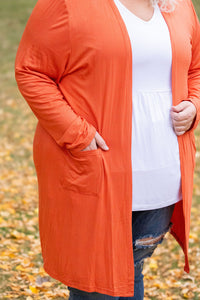 Classic Cardigan - Pumpkin-Cardigan-Villari Chic, women's online fashion boutique in Severna, Maryland