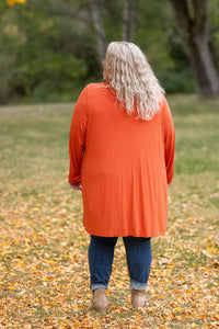 Classic Cardigan - Pumpkin-Cardigan-Villari Chic, women's online fashion boutique in Severna, Maryland