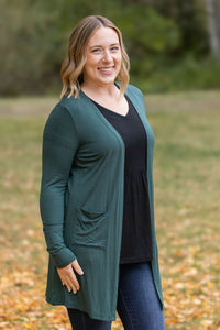 Classic Cardigan - Evergreen-Cardigan-Villari Chic, women's online fashion boutique in Severna, Maryland