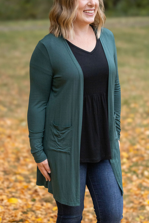 Classic Cardigan - Evergreen-Cardigan-Villari Chic, women's online fashion boutique in Severna, Maryland