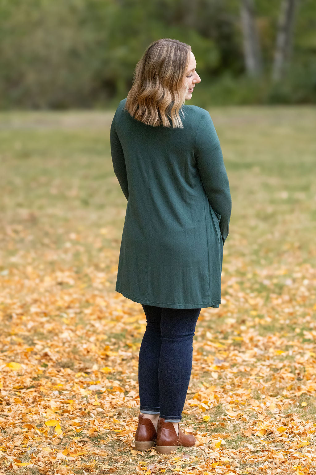 Classic Cardigan - Evergreen-Cardigan-Villari Chic, women's online fashion boutique in Severna, Maryland