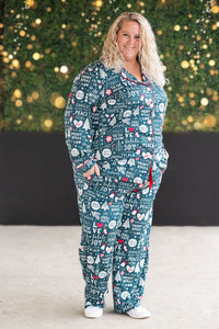 Evergreen Christmas Pajama Set-Sets-Villari Chic, women's online fashion boutique in Severna, Maryland