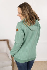 Tatum Textured Pullover Hoodie - Sea Green-outerwear-Villari Chic, women's online fashion boutique in Severna, Maryland