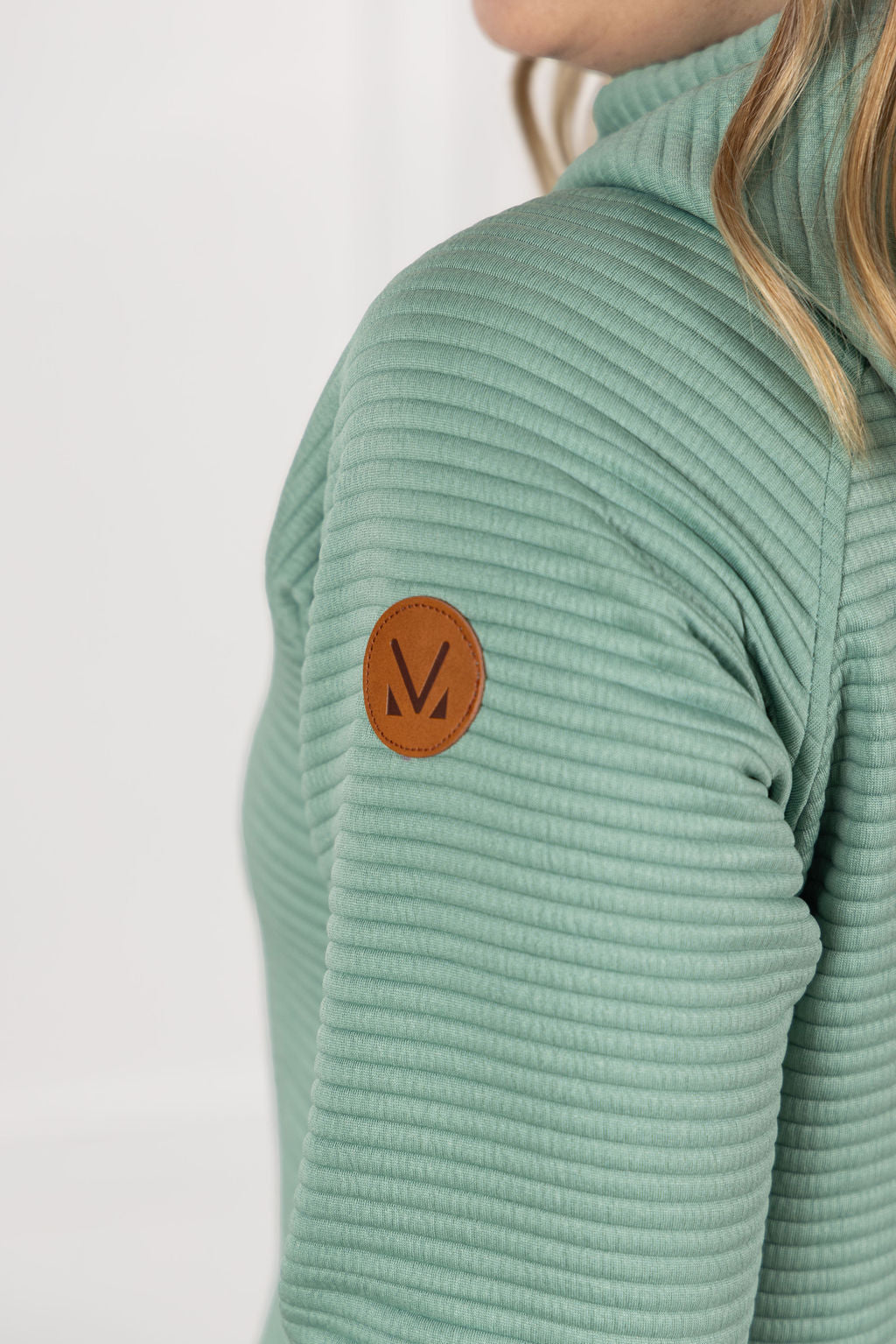 Tatum Textured Pullover Hoodie - Sea Green-outerwear-Villari Chic, women's online fashion boutique in Severna, Maryland