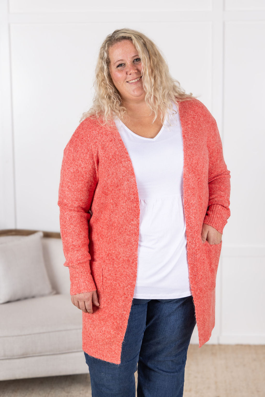 Madison Cozy Cardigan - Cherry Blush-Villari Chic, women's online fashion boutique in Severna, Maryland