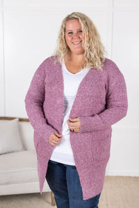 Madison Cozy Cardigan - Frosted Berry-Villari Chic, women's online fashion boutique in Severna, Maryland