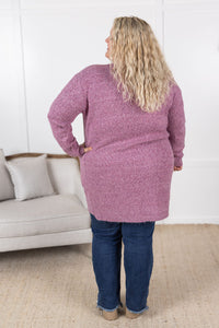 Madison Cozy Cardigan - Frosted Berry-Villari Chic, women's online fashion boutique in Severna, Maryland