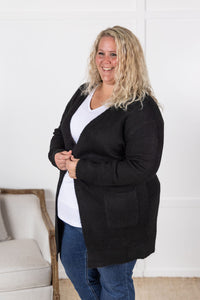 Madison Cozy Cardigan - Jet Black-Villari Chic, women's online fashion boutique in Severna, Maryland