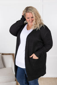 Madison Cozy Cardigan - Jet Black-Villari Chic, women's online fashion boutique in Severna, Maryland