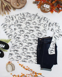 Blair Long Sleeve Top - Classic Pumpkins-Tops-Villari Chic, women's online fashion boutique in Severna, Maryland