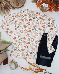Blair Long Sleeve Top - Harvest Leaves-Tops-Villari Chic, women's online fashion boutique in Severna, Maryland