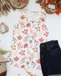 Ava Tank - Harvest Leaves-tank-Villari Chic, women's online fashion boutique in Severna, Maryland