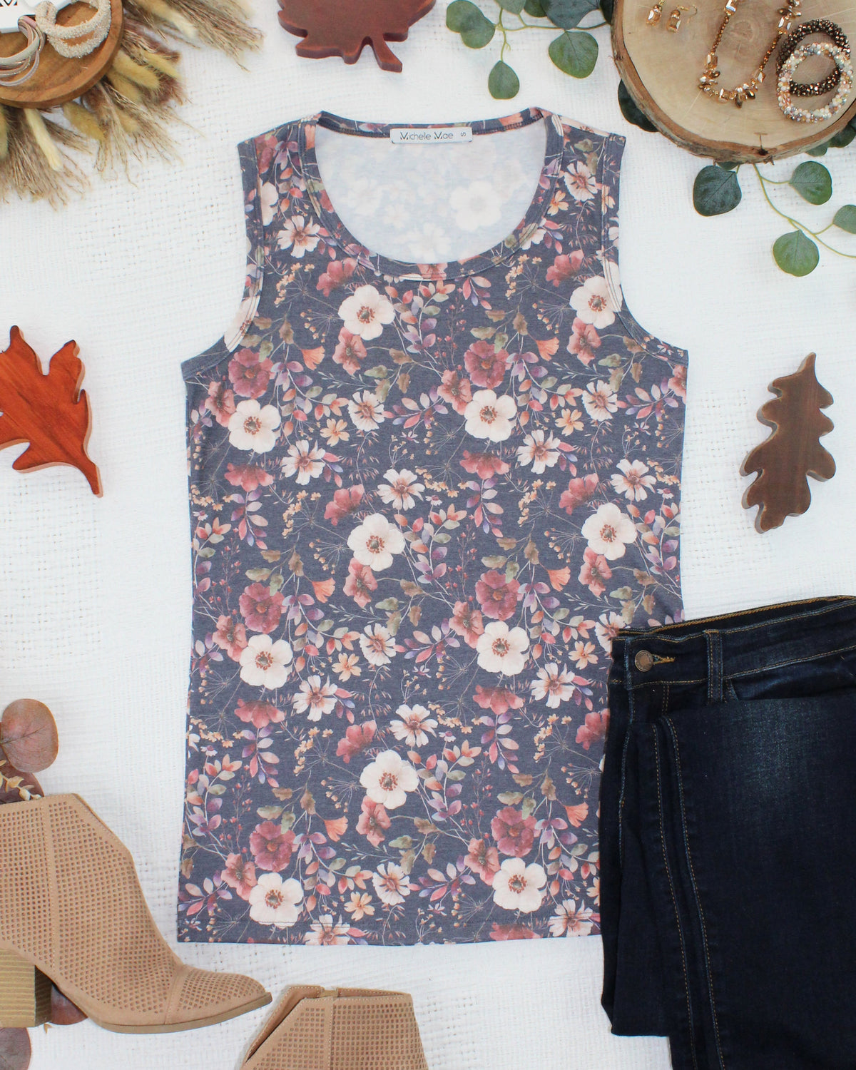 Ava Tank - Blushwood Floral-tank-Villari Chic, women's online fashion boutique in Severna, Maryland