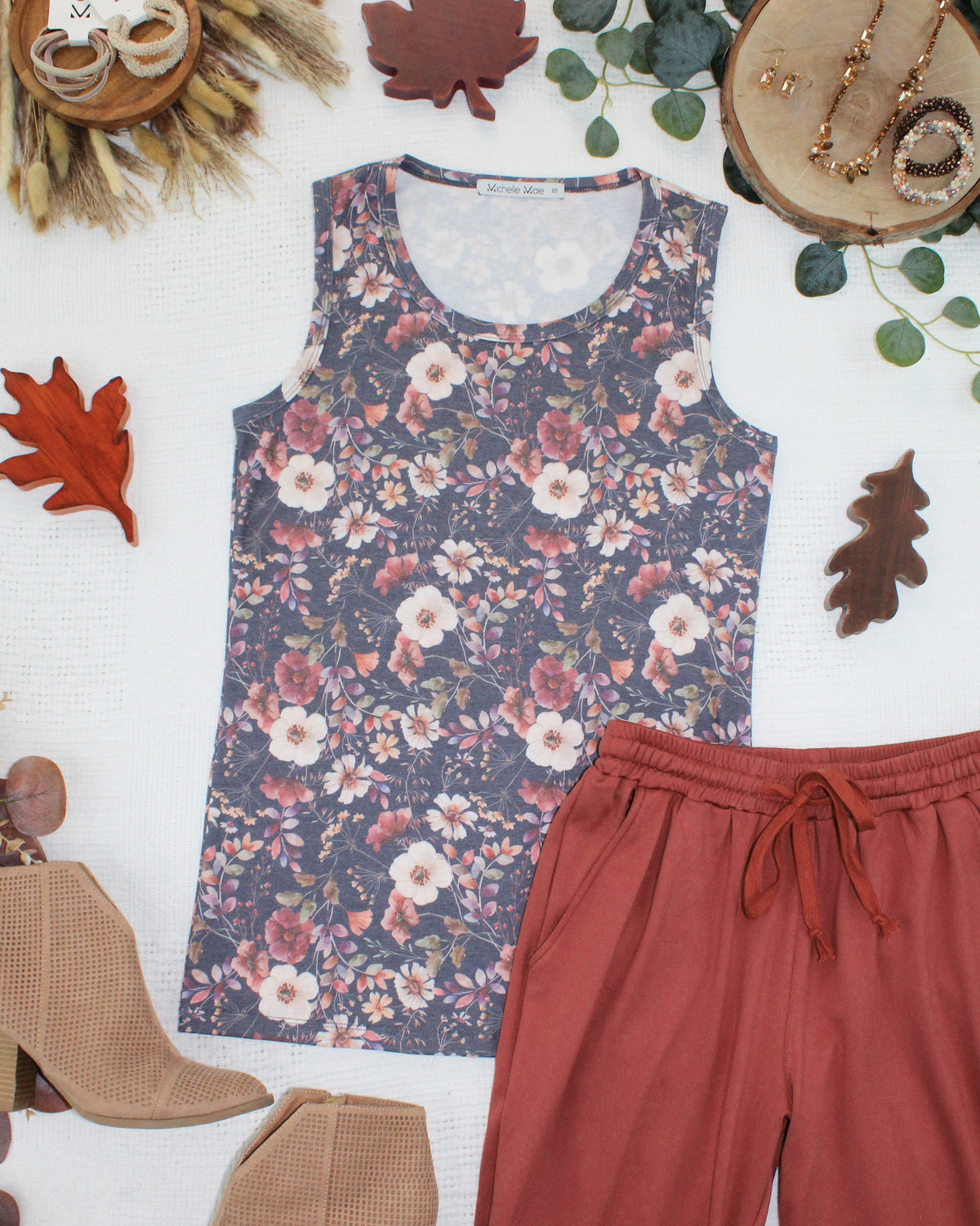 Ava Tank - Blushwood Floral-tank-Villari Chic, women's online fashion boutique in Severna, Maryland