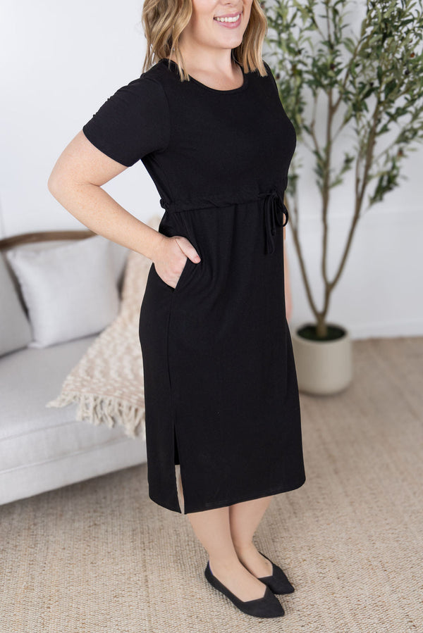 Gracelynn Midi Dress - Black-dress-Villari Chic, women's online fashion boutique in Severna, Maryland