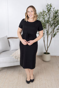 Gracelynn Midi Dress - Black-dress-Villari Chic, women's online fashion boutique in Severna, Maryland