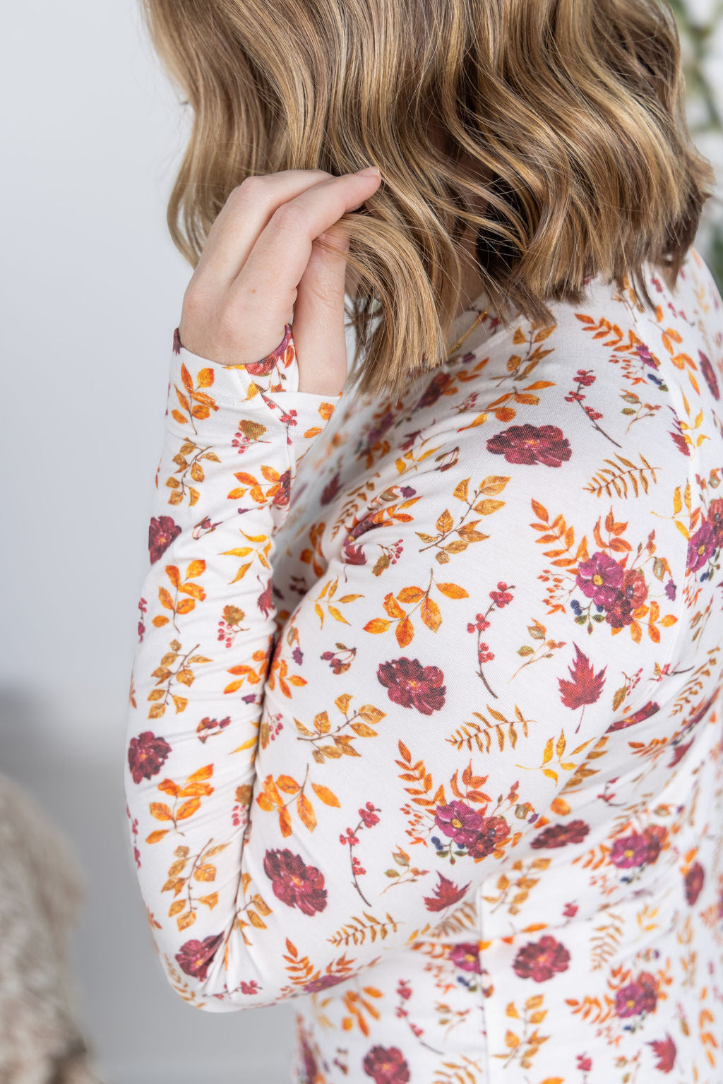 Blair Long Sleeve Top - Autumn Floral-Tops-Villari Chic, women's online fashion boutique in Severna, Maryland