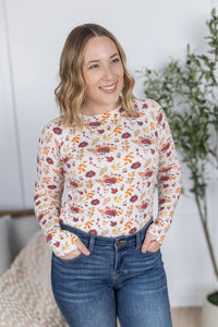 Blair Long Sleeve Top - Autumn Floral-Tops-Villari Chic, women's online fashion boutique in Severna, Maryland