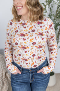 Blair Long Sleeve Top - Autumn Floral-Tops-Villari Chic, women's online fashion boutique in Severna, Maryland