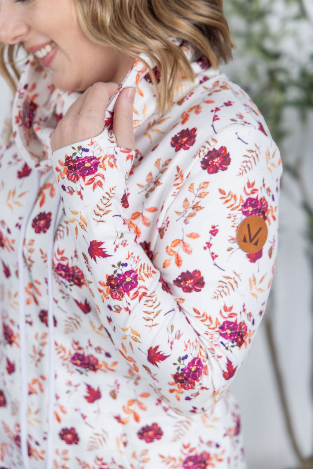 Soft Funnel Neck - Autumn Floral-clothing-Villari Chic, women's online fashion boutique in Severna, Maryland