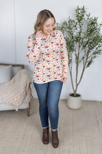 Blair Long Sleeve Top - Autumn Floral-Tops-Villari Chic, women's online fashion boutique in Severna, Maryland