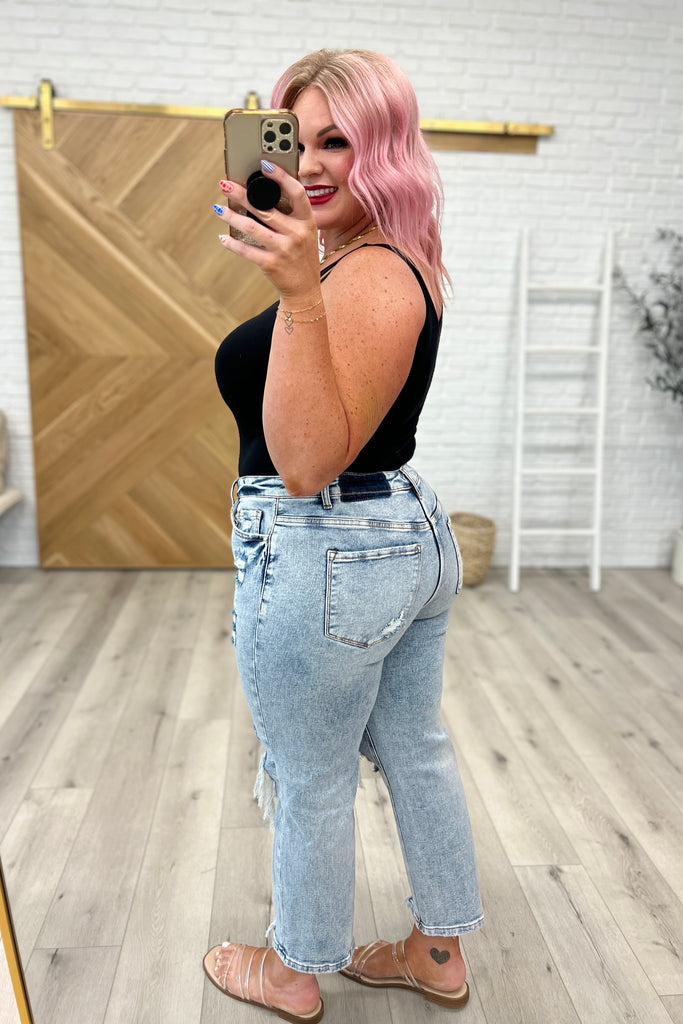 Rizzo High-Rise Crop Straight Jeans by Vervet-Womens-Villari Chic, women's online fashion boutique in Severna, Maryland