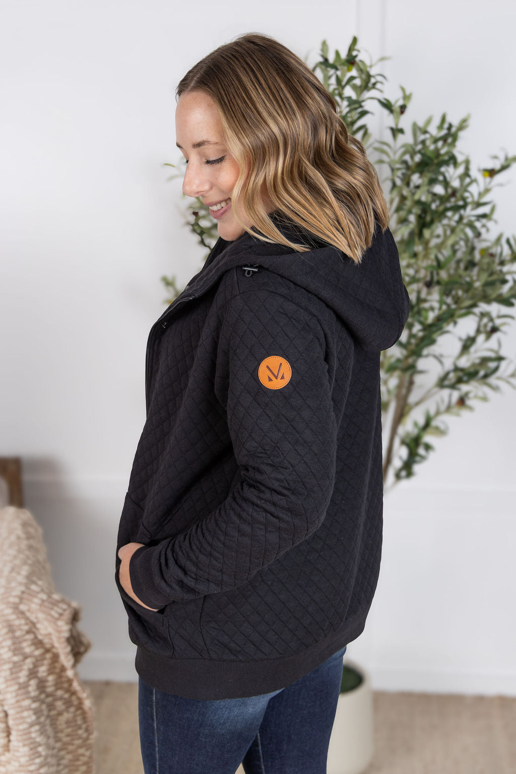 Kyla Zipper Snap Jacket - Black-Jacket-Villari Chic, women's online fashion boutique in Severna, Maryland