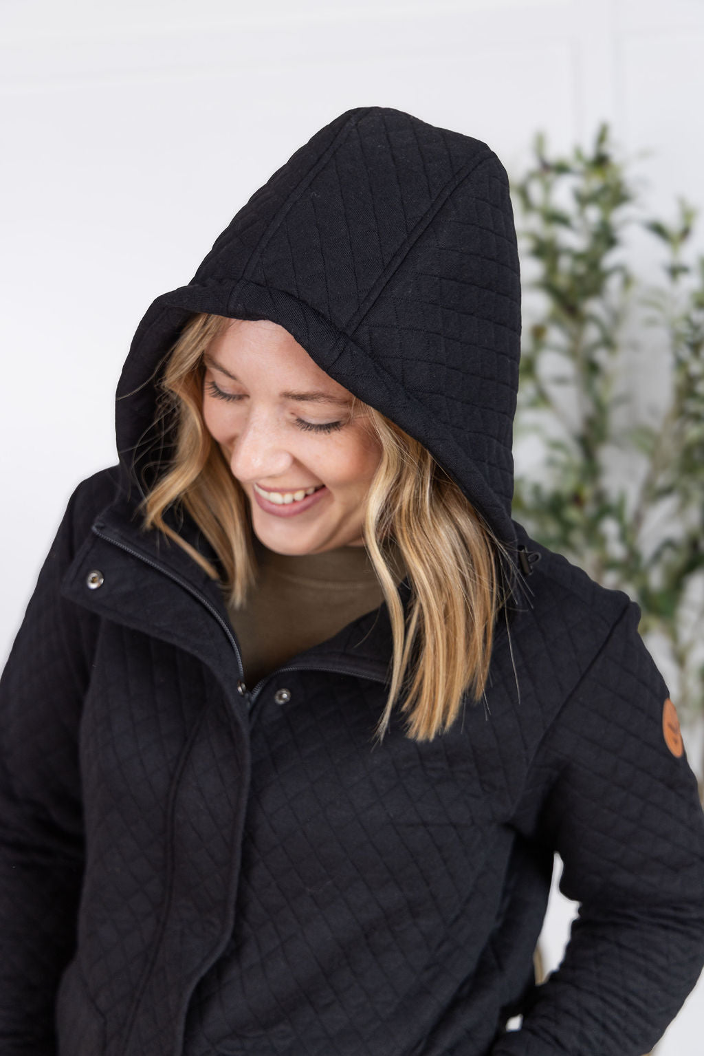 Kyla Zipper Snap Jacket - Black-Jacket-Villari Chic, women's online fashion boutique in Severna, Maryland