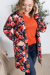 Classic Cardigan - Sunset Floral-Cardigan-Villari Chic, women's online fashion boutique in Severna, Maryland