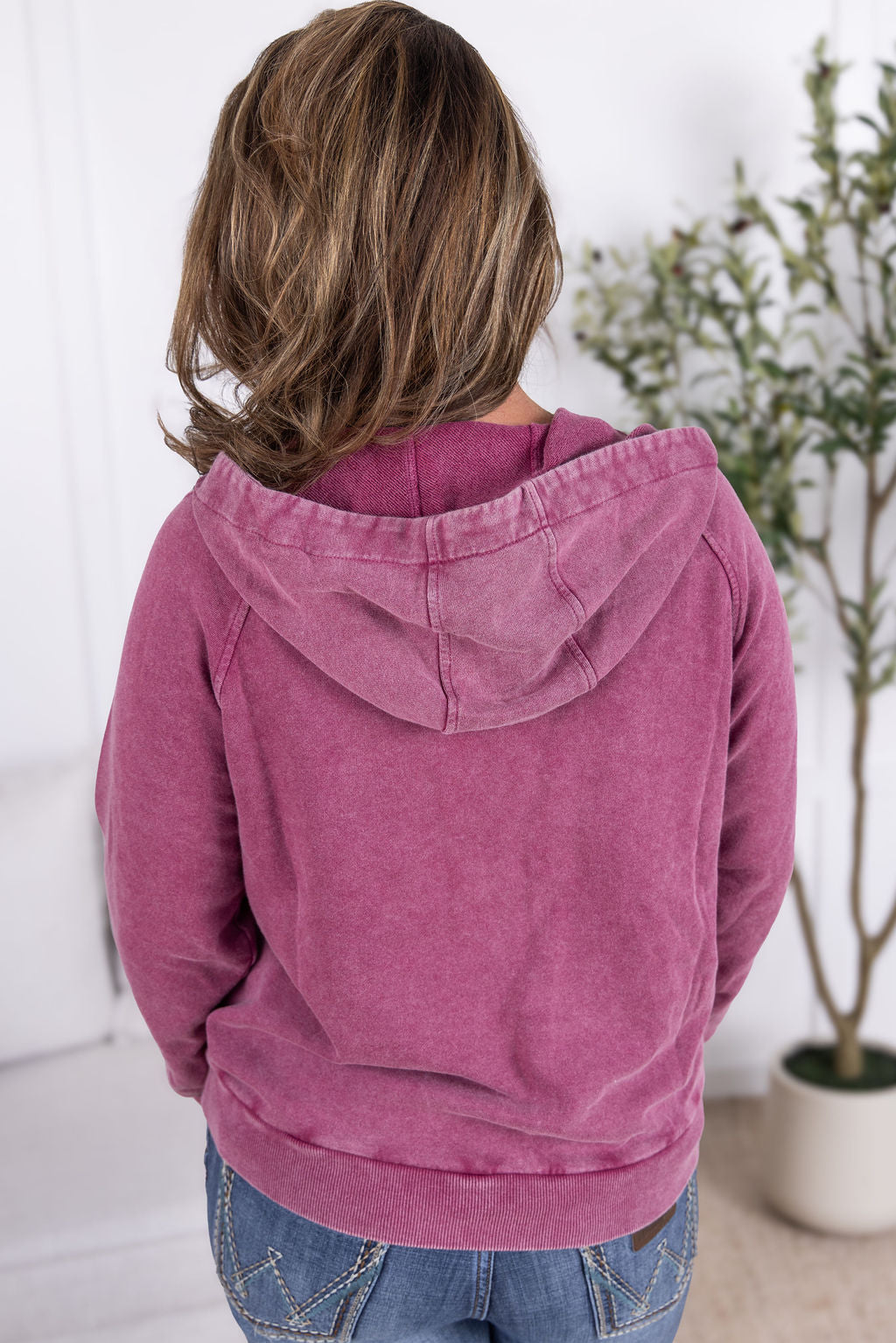Ryker Vintage Wash Hoodie- Berry-sweatshirt-Villari Chic, women's online fashion boutique in Severna, Maryland