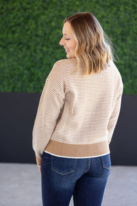 Miley Striped Sweater - Latte-Sweater-Villari Chic, women's online fashion boutique in Severna, Maryland